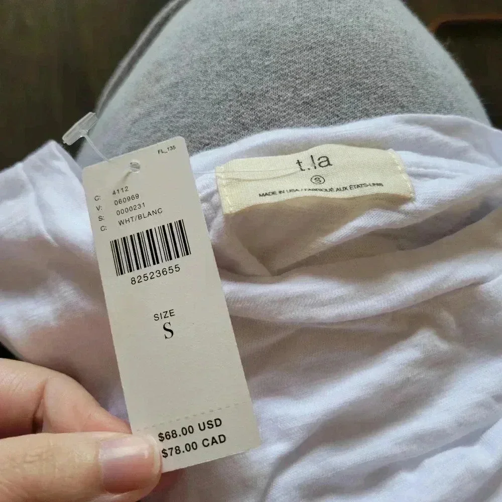 NWT Anthropologie T.La White Blouse size Small - Picture 2 of 2